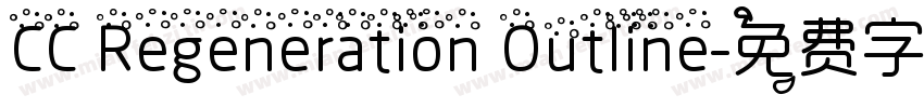 CC Regeneration Outline字体转换